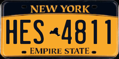 NY license plate HES4811