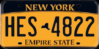 NY license plate HES4822