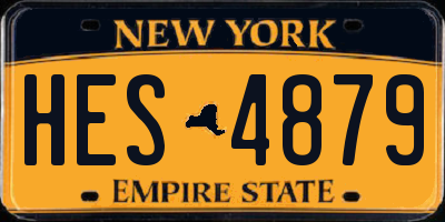 NY license plate HES4879