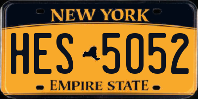 NY license plate HES5052