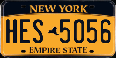 NY license plate HES5056