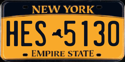 NY license plate HES5130