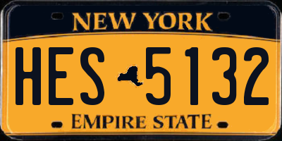 NY license plate HES5132