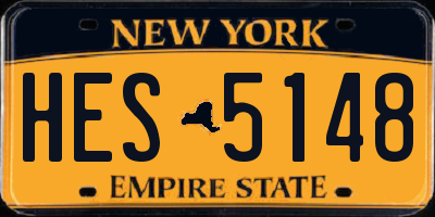 NY license plate HES5148