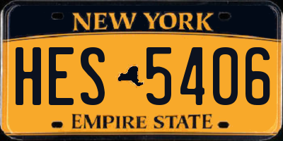 NY license plate HES5406