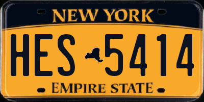 NY license plate HES5414