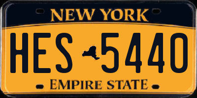 NY license plate HES5440