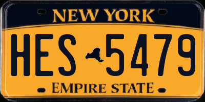 NY license plate HES5479