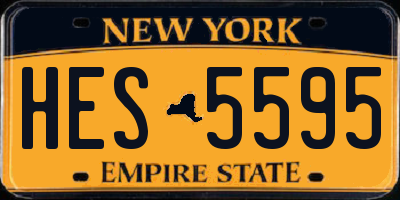 NY license plate HES5595