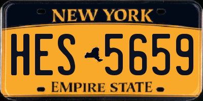 NY license plate HES5659