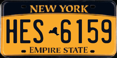 NY license plate HES6159