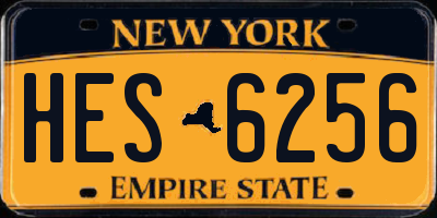 NY license plate HES6256