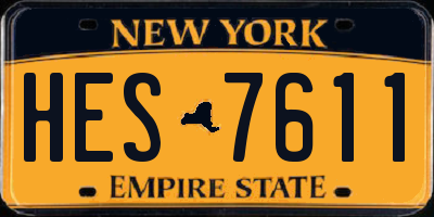 NY license plate HES7611