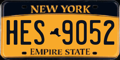 NY license plate HES9052