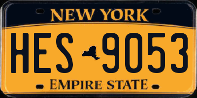 NY license plate HES9053