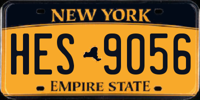 NY license plate HES9056