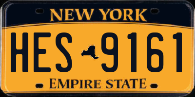 NY license plate HES9161