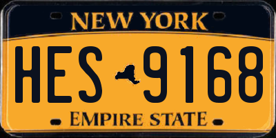 NY license plate HES9168
