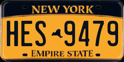 NY license plate HES9479