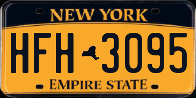 NY license plate HFH3095