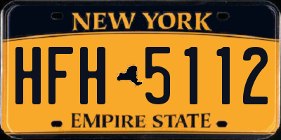 NY license plate HFH5112