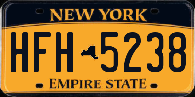 NY license plate HFH5238
