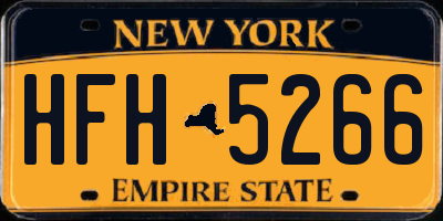 NY license plate HFH5266