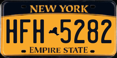 NY license plate HFH5282