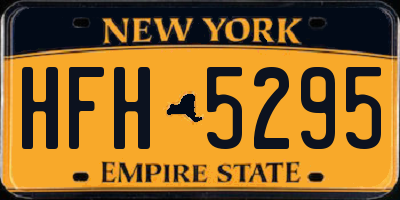 NY license plate HFH5295