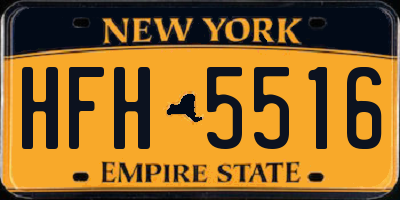 NY license plate HFH5516