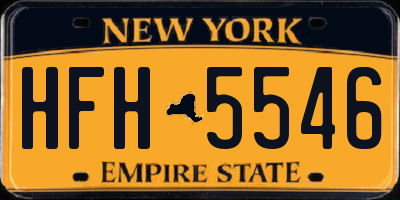 NY license plate HFH5546