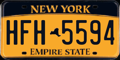NY license plate HFH5594