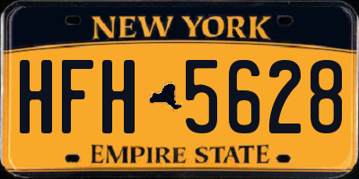 NY license plate HFH5628