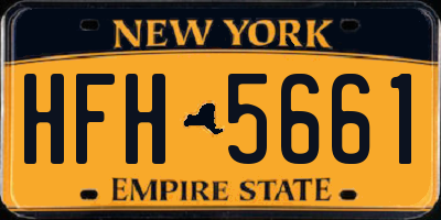 NY license plate HFH5661
