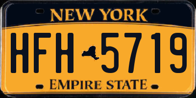 NY license plate HFH5719