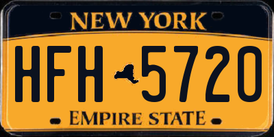 NY license plate HFH5720