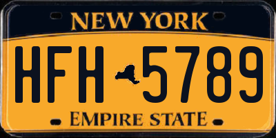 NY license plate HFH5789