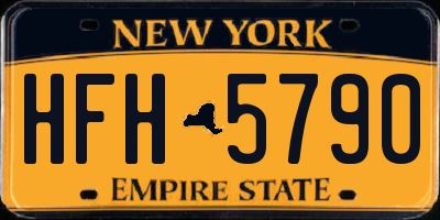 NY license plate HFH5790