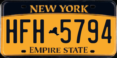 NY license plate HFH5794