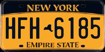 NY license plate HFH6185
