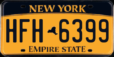 NY license plate HFH6399