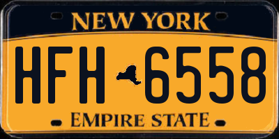 NY license plate HFH6558