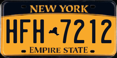 NY license plate HFH7212