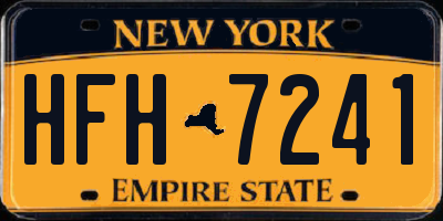 NY license plate HFH7241