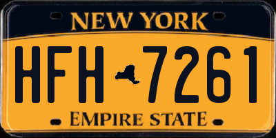 NY license plate HFH7261