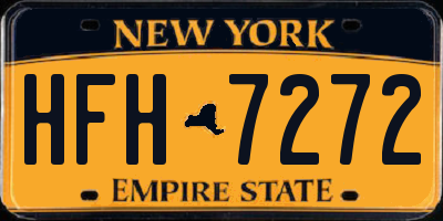 NY license plate HFH7272