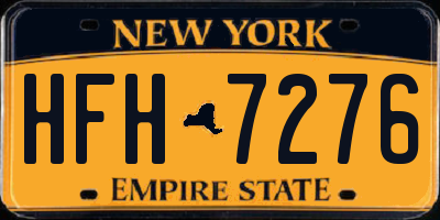 NY license plate HFH7276