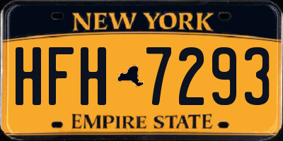 NY license plate HFH7293