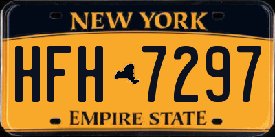 NY license plate HFH7297