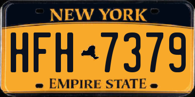 NY license plate HFH7379